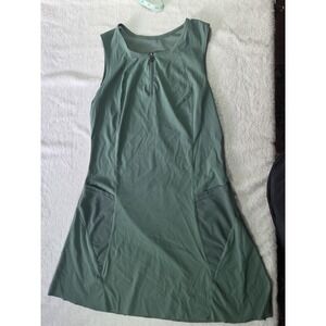 Ziocci Green Tennis Dress Women's 8 Athletic Zip Front Golf Pickleball